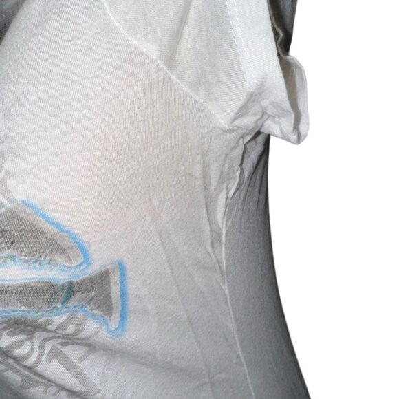 Official Vintage Jonas Brothers White Graphic Short Sleeve T-Shirt size L - Picture 6 of 8